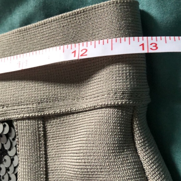 VENUS Grey and Silver Sequin Bandage Mini Skirt size XS-S NWOT - Picture 12 of 14